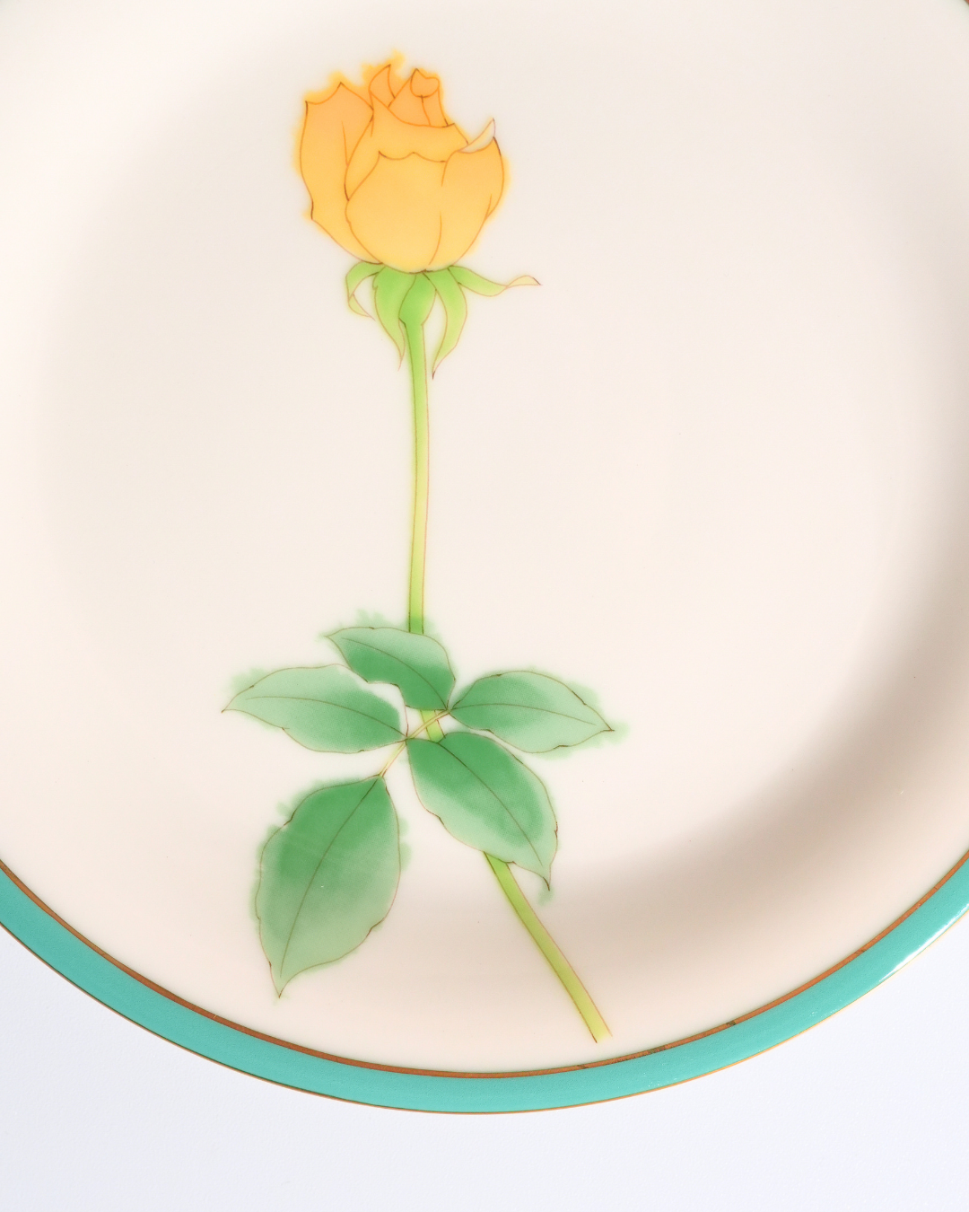 香蘭社 ブライトローズ 中皿 イエロー