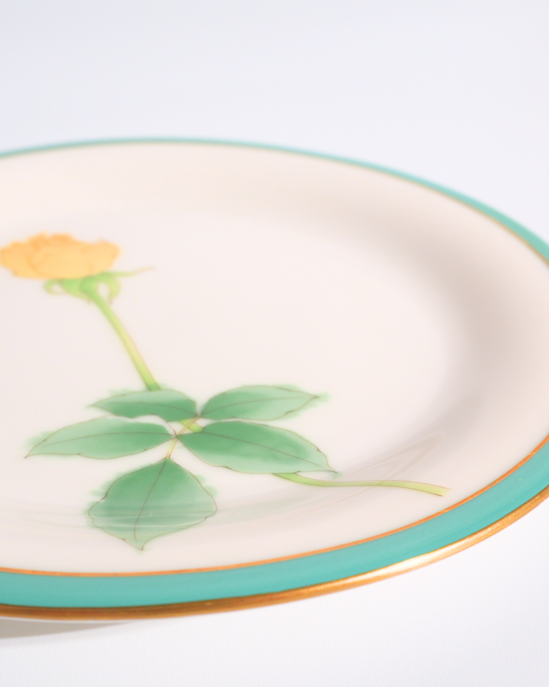 香蘭社 ブライトローズ 中皿 イエロー