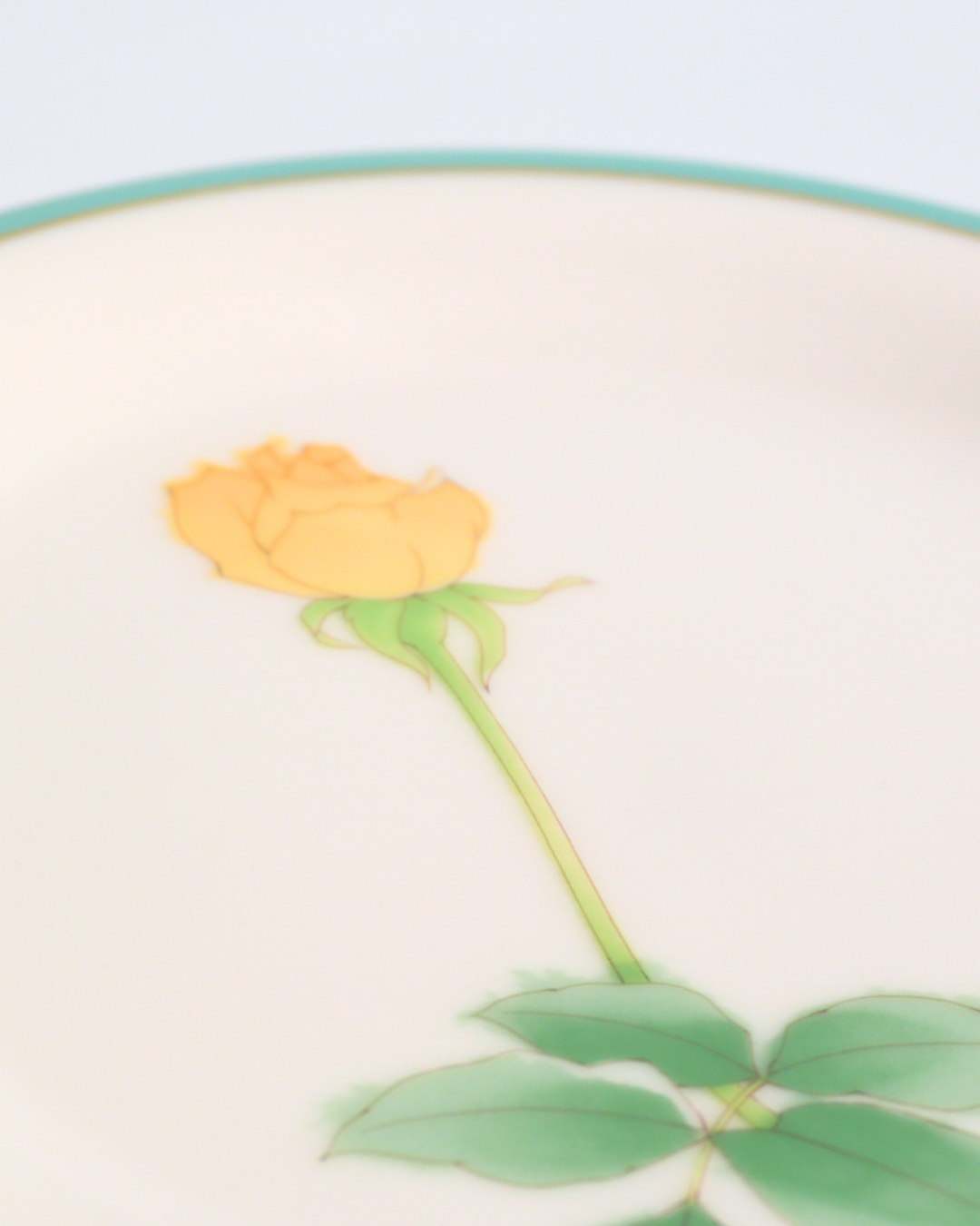 香蘭社 ブライトローズ 中皿 イエロー