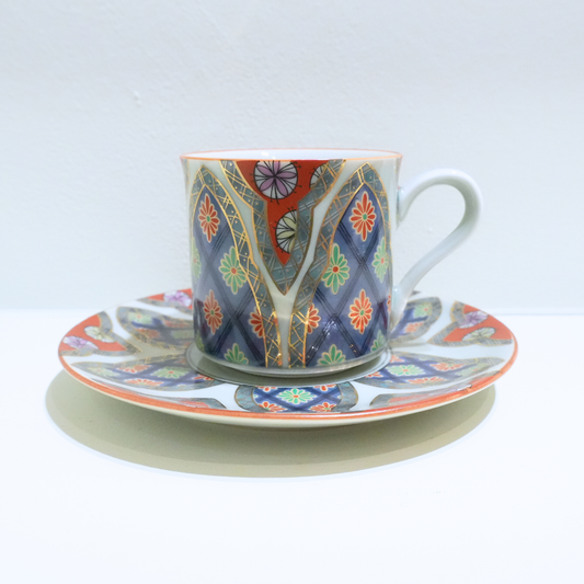 嬉祥窯 カップ&ソーサー 古伊万里様式 有田焼