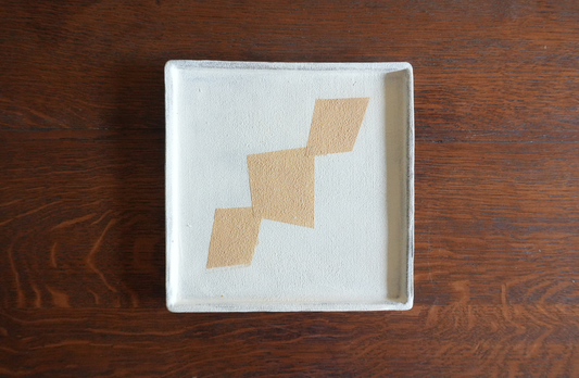 Square Plate / Orenge Diamond / スクエアプレート / オレンジダイアモンド