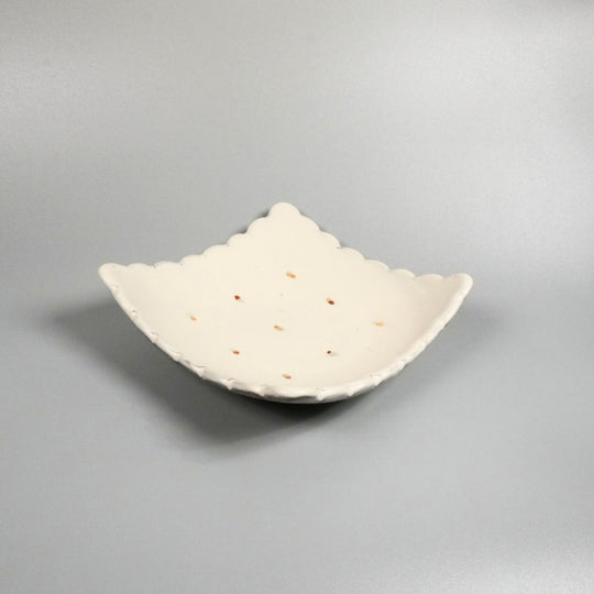 角皿（ビスケット） 麻ノ窯
