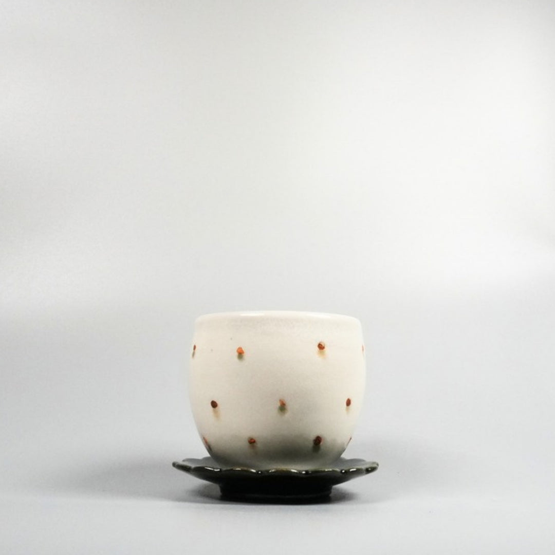 湯呑（花） 麻ノ窯