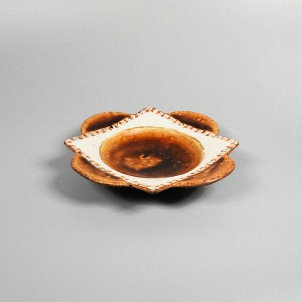 飴釉かさね皿（中） 麻ノ窯