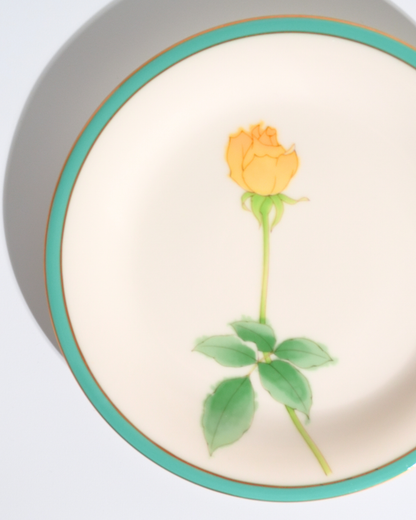 香蘭社 ブライトローズ  中皿 イエロー