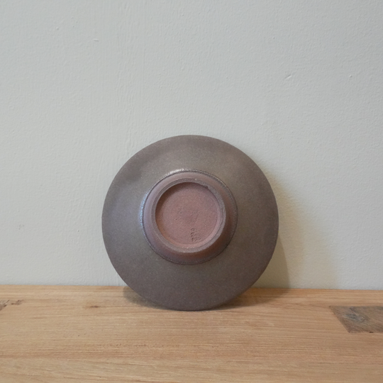 貫入の小皿  | 栗茶 |   10.5cm | 昇陽窯 | 丹波焼
