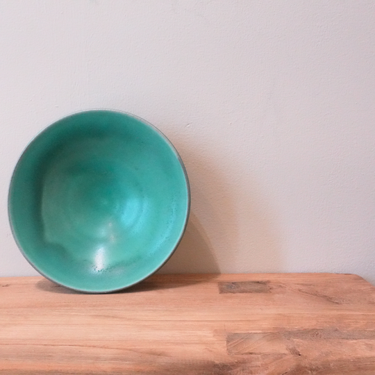 Shallow Bowl | Small | Green | 16cm | Shoyo Kiln | Tamba Ware