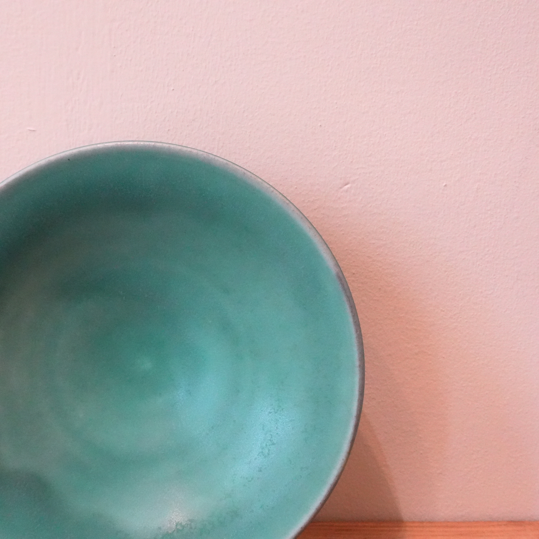 Shallow Bowl | Small | Green | 16cm | Shoyo Kiln | Tamba Ware