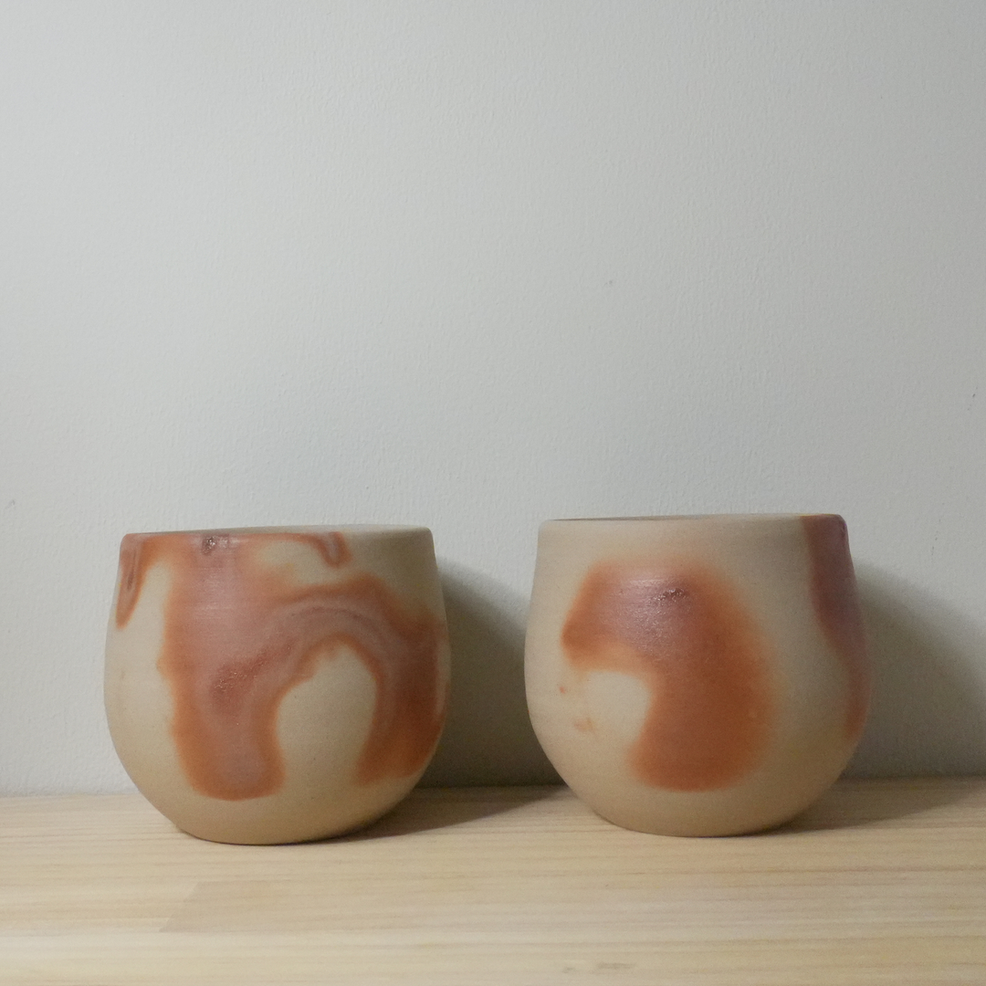 Rounded cup (light-colored) | Jun Takagi | Bizen Ware