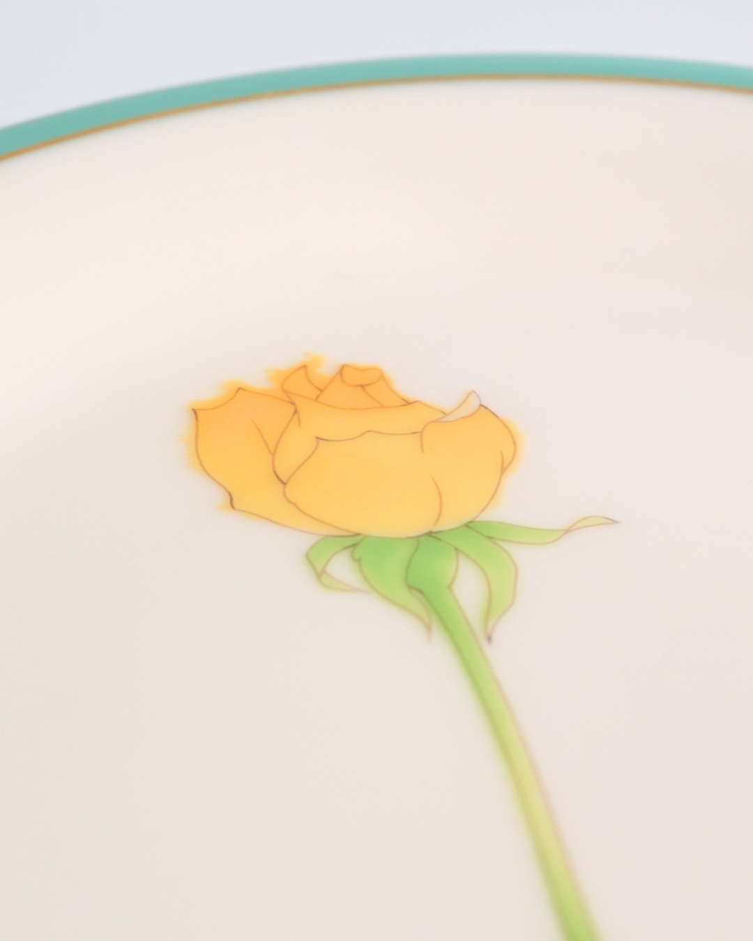 香蘭社 ブライトローズ  中皿 イエロー