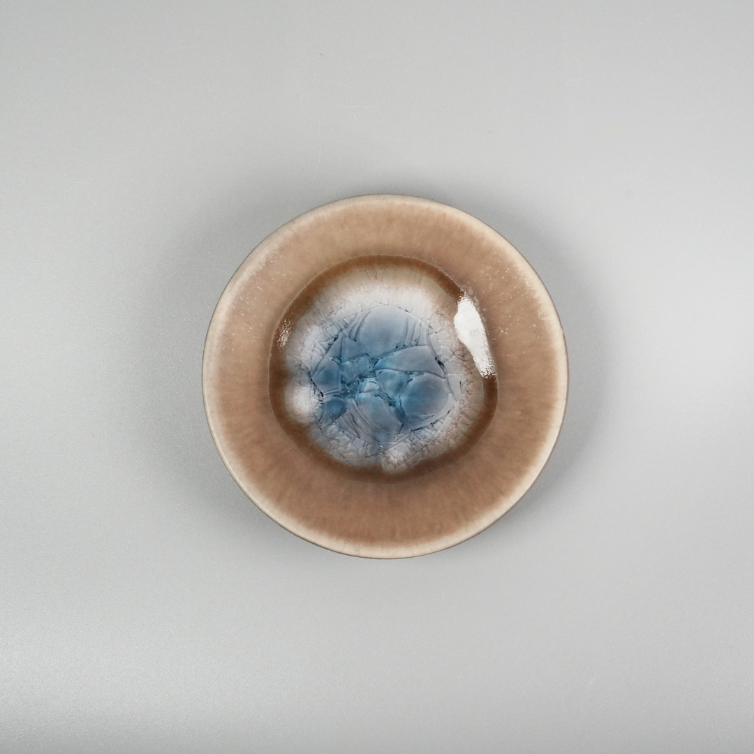 Crackle glaze small plate | Shoyo Kiln