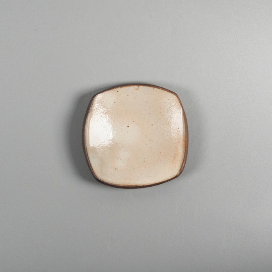 豆皿 角 白化粧