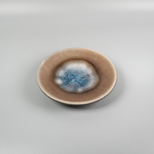 Crackle glaze small plate | Shoyo Kiln