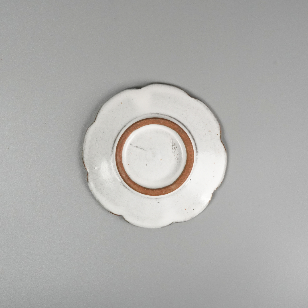 Flower-shaped mamezara | White | Asano Kiln