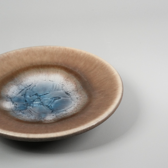 Crackle glaze small plate | Shoyo Kiln