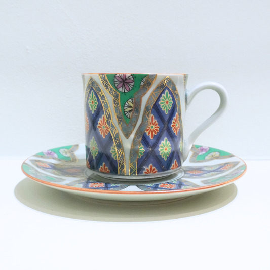 嬉祥窯　カップ＆ソーサー　古伊万里様式　有田焼