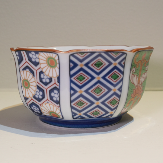 Arita-yaki, atelier Shogyoku, bol octogonal