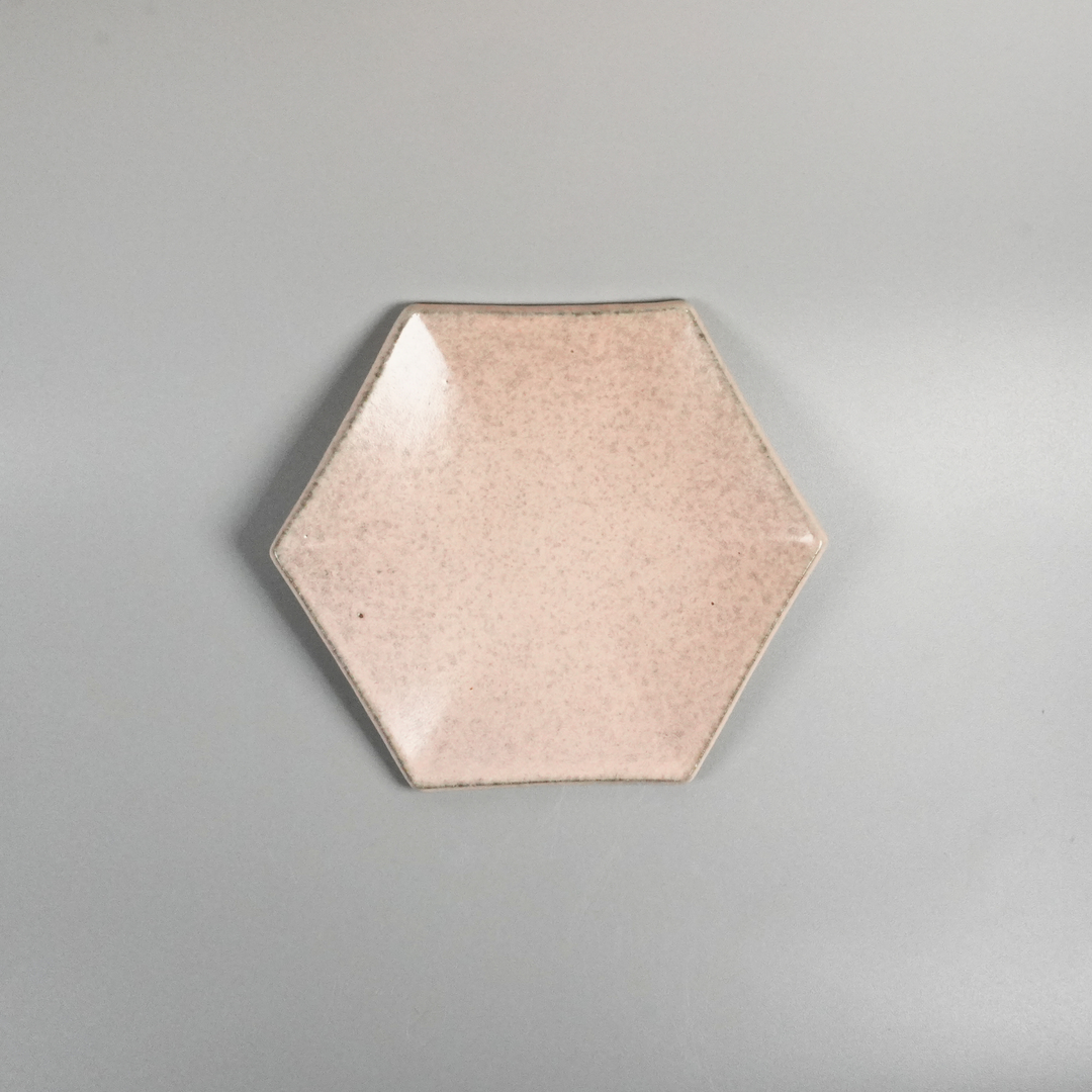 六角皿（ピンク）