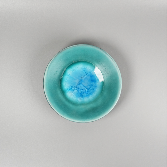 Crackle glaze small plate | Shoyo Kiln