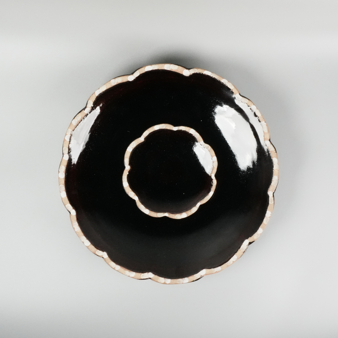 Flower-shaped mamezara | White | Asano Kiln