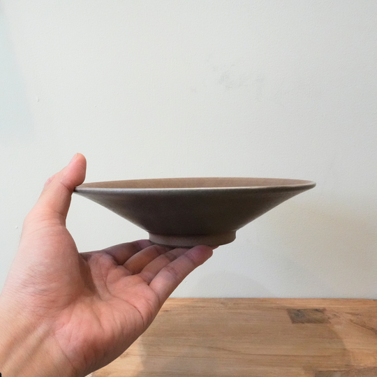 浅鉢 | 大 | 栗茶 |  19cm | 昇陽窯| 丹波焼