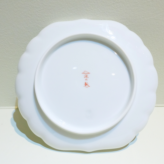 Fukagawa-Seiji Assiette à dessert (moyenne) Blue China