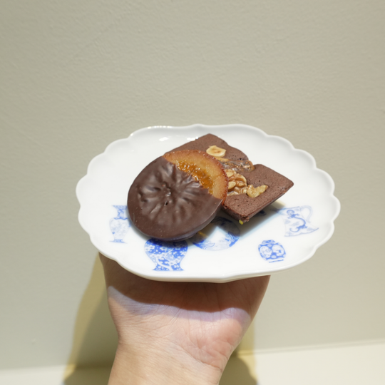 Fukagawa-Seiji Assiette à dessert (moyenne) Blue China