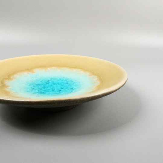 Crackle glaze small plate | Shoyo Kiln