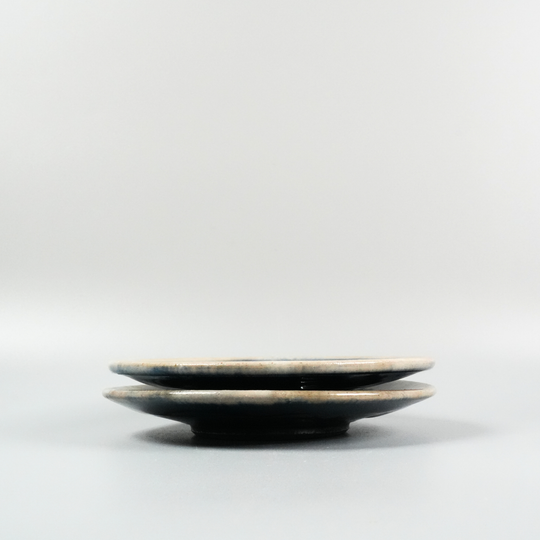 瑠璃(ルリ)釉の小皿 | 省三窯