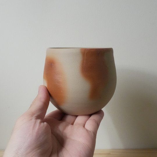 Rounded cup (light-colored) | Jun Takagi | Bizen Ware