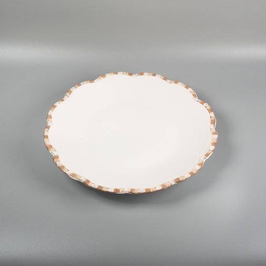 Flower-shaped mamezara | White | Asano Kiln