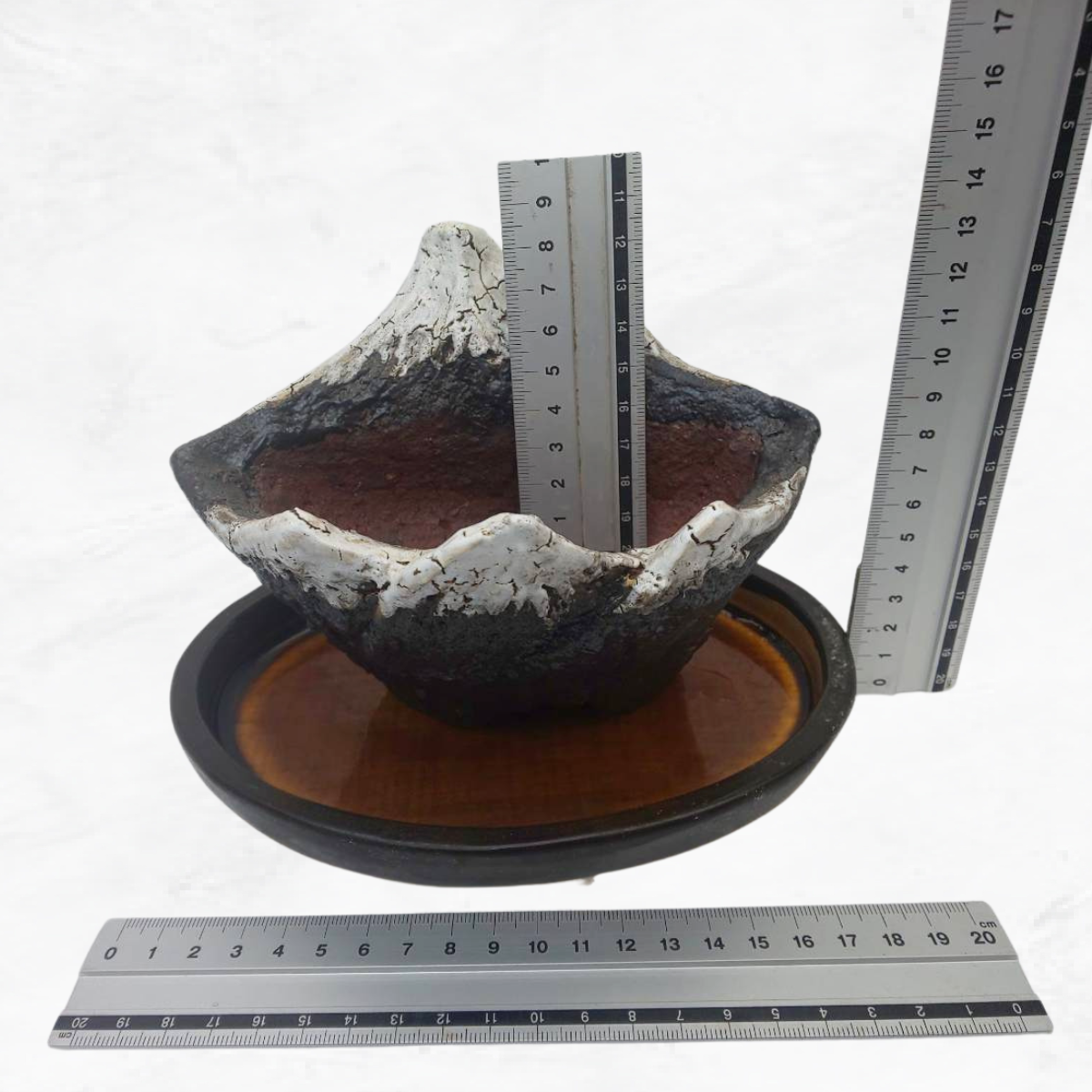 【Self-watering】Kiyo-Ume Bonsai pot / Mt.Fuji