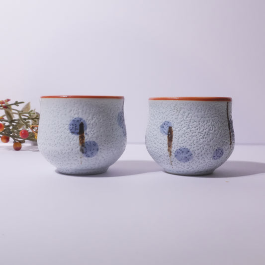 青い花模様 | お猪口