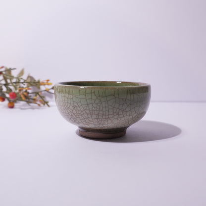 貫入 | ライトグリーン | お猪口