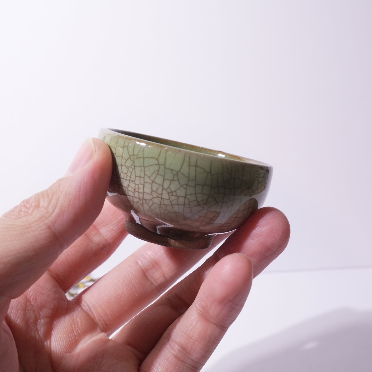 貫入 | ライトグリーン | お猪口