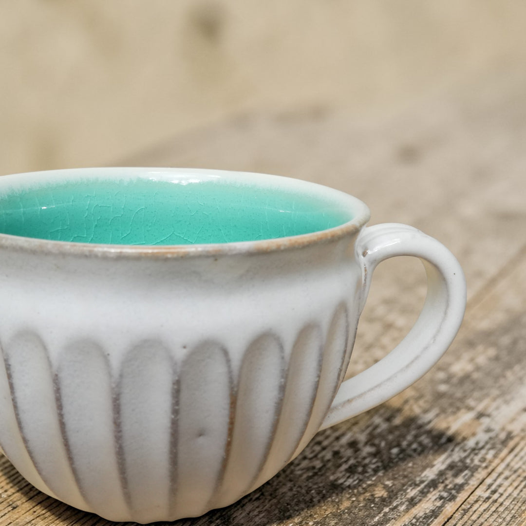 Shinogi Mug | Blue | Large | Gahou Kiln | Tanba ware