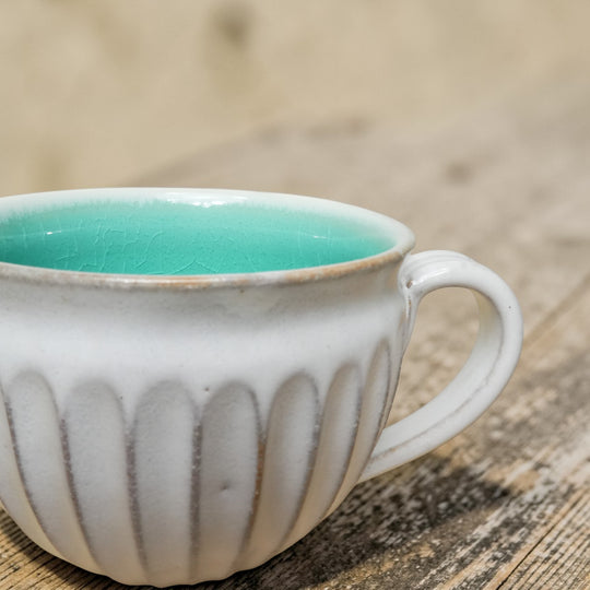 Shinogi Mug | Blue | Large | Gahou Kiln | Tanba ware