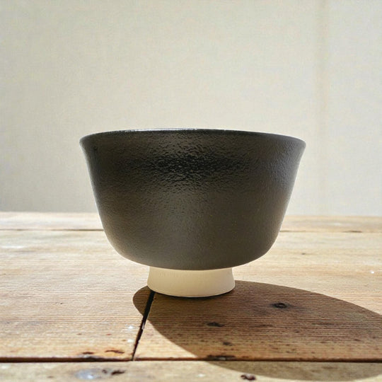 Cherry Blossom and Black Matcha Bowl | Slightly Smaller | Yoshiki Sugiura