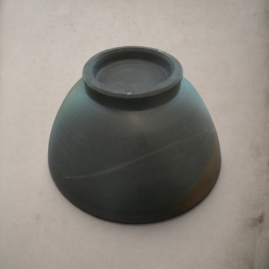 備前焼のご飯茶碗 | 小さめ | ブルーグレー | 備前焼