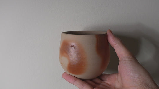 Rounded cup (light-colored) | Jun Takagi | Bizen Ware